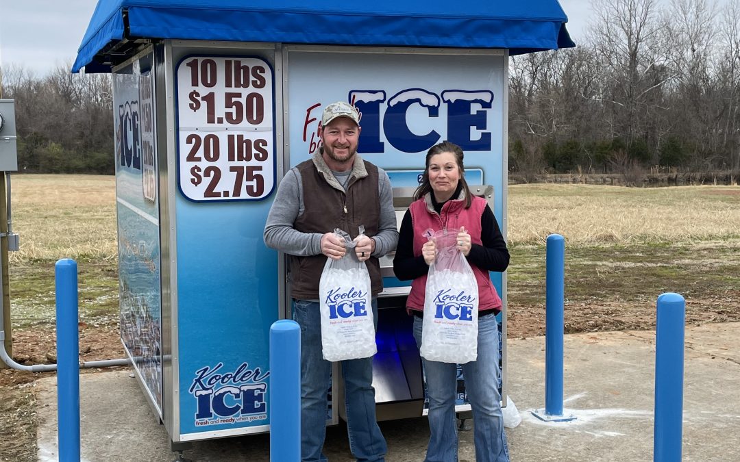 Kooler Ice machine owners Jason and Paige Malin