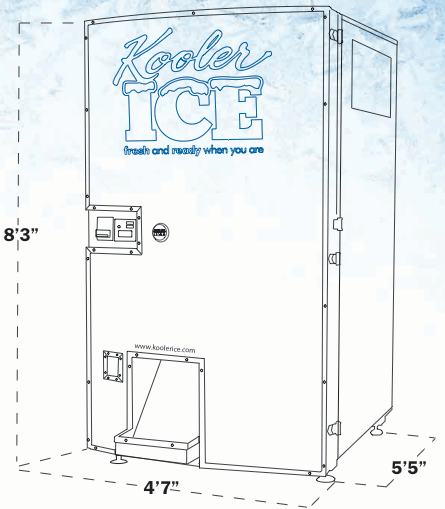 IM1000 Ice Vending Machine Specifications