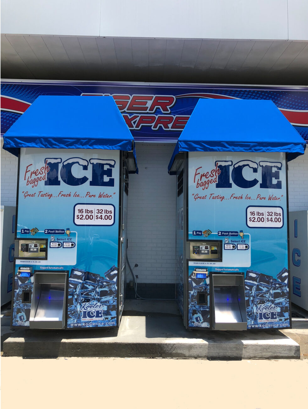 IM1000 Ice and Water Vending Machine Kooler Ice Vending Machines