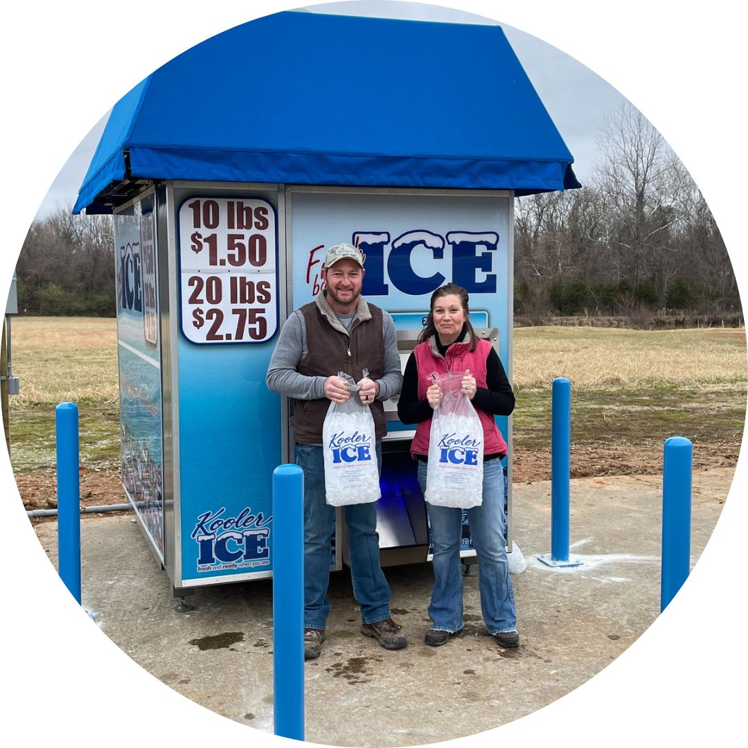 IM1500 Ice Vending Machine Owners Jason and Paige Malin