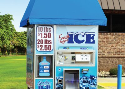 Kooler Ice IM1500 Ice and Water Vending Machine at HP Liquor
