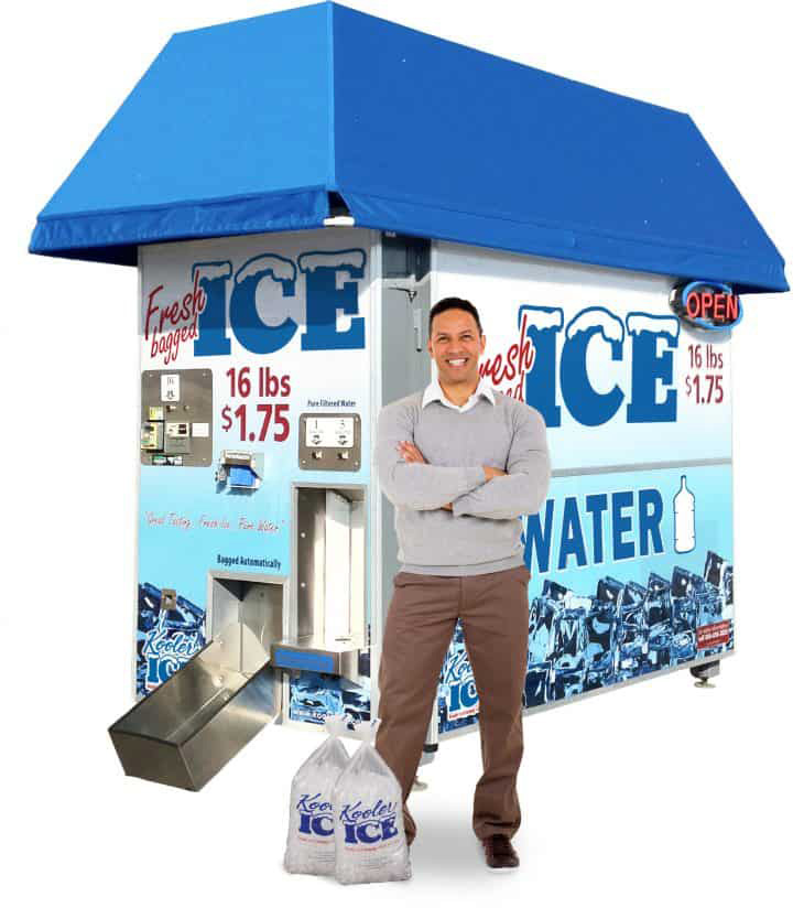 Ki810 ice and water vending machine by kooler ice