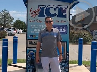 Brandon Schaffer Ice Vending Machine Testimonial from Kansas