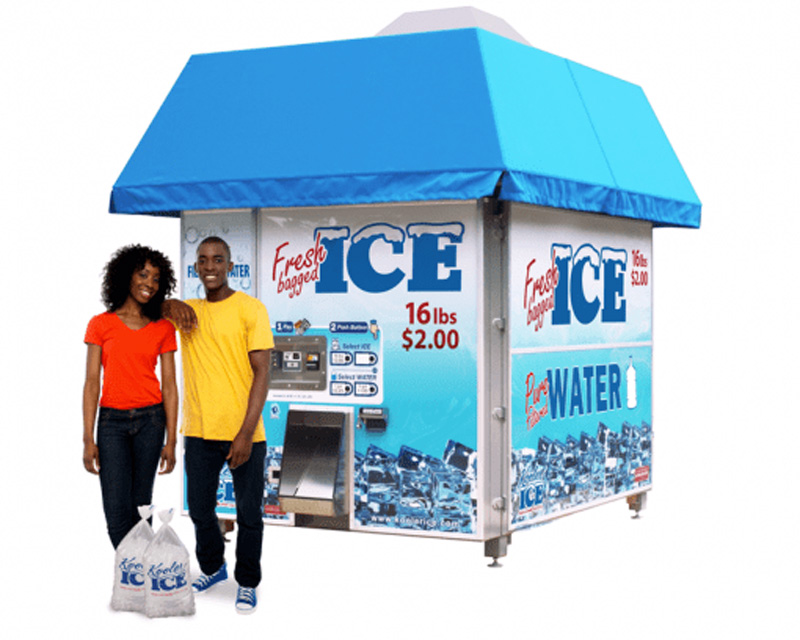 IM2500 Ice and Water Vending Machine by Kooler Ice