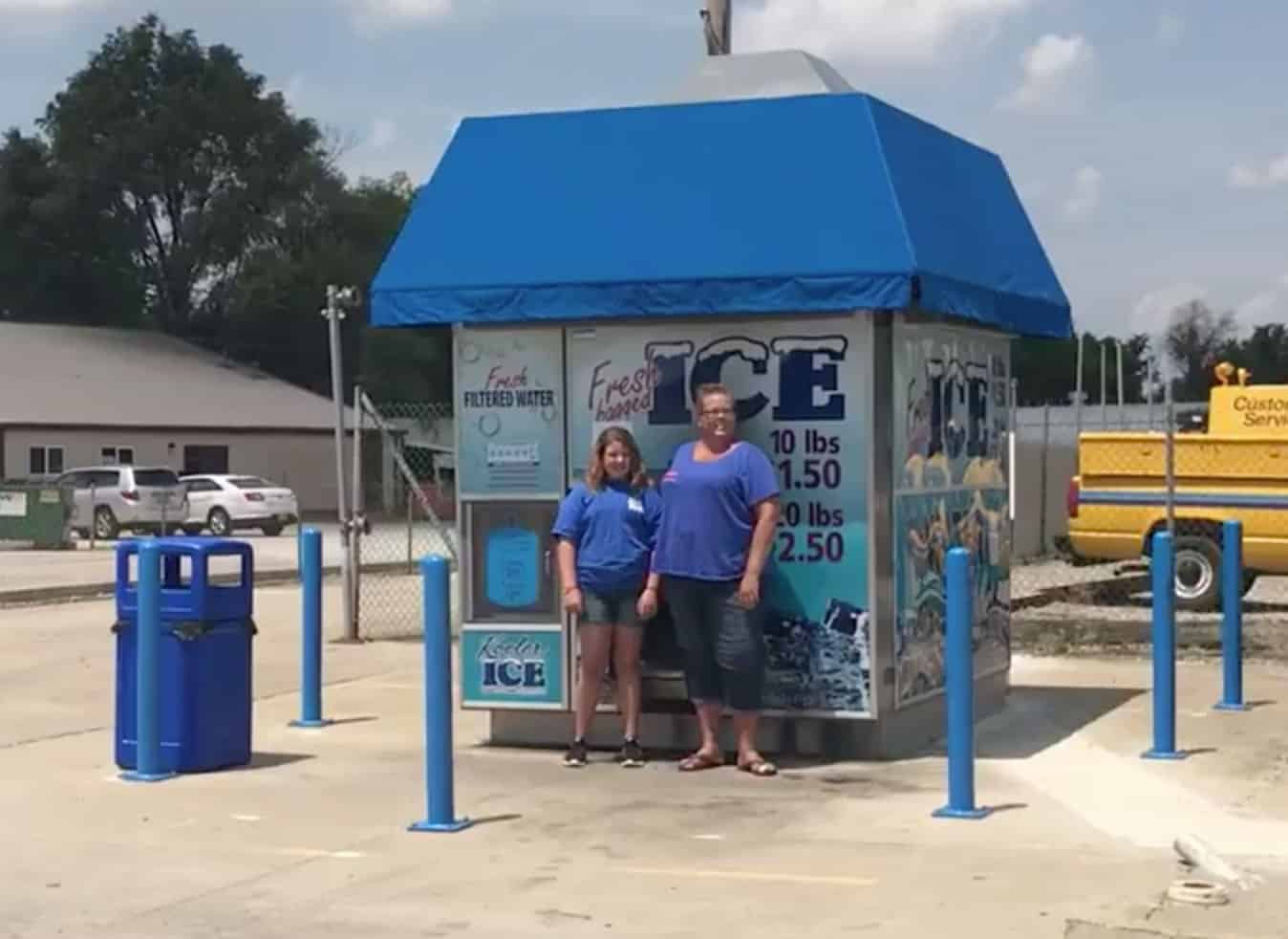 Valerie Cowen and Daughter Ice Vending Machine Testimonial